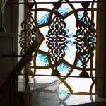 BRASS DECOR IN A NEW MOSQUE ON FEDOSEEVSKAYA STREET IN KAZAN, TATARSTAN